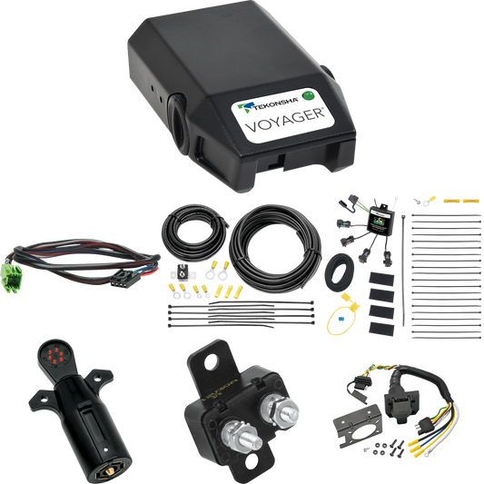 Fits 2022-2022 Mercedes-Benz Sprinter 3500 7-Way RV Wiring w/ Zero Contact ZCI Module + Tekonsha Voyager Brake Control + Plug & Play BC Adapter + 7-Way Tester By Tekonsha