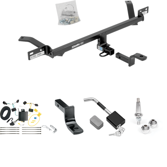 Se adapta al paquete de enganche de remolque Volkswagen Golf 2015-2021 con arnés de cableado de 4 planos + barra de tracción + bolas intercambiables de 1-7/8" y 2" + bloqueo de enganche (excluye: modelos Sportwagen y Alltrack) de Draw-Tite