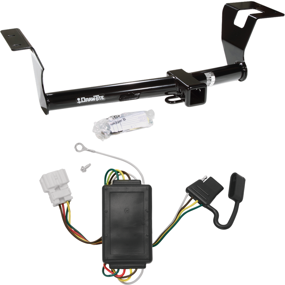 Fits 2007-2011 Honda CR-V Trailer Hitch Tow PKG w/ 4-Flat Wiring Harness By Draw-Tite