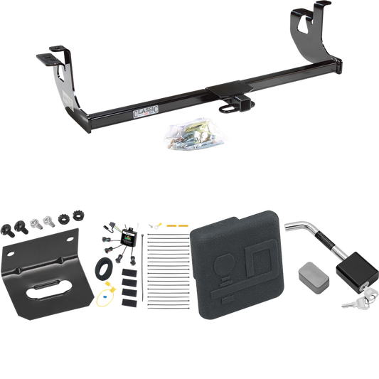 Se adapta al paquete de enganche de remolque Volkswagen Golf 2010-2013 con arnés de cableado de 4 contactos planos "sin empalme" + cubierta de enganche + bloqueo de enganche (para 2 Dr. Hatchback, excepto modelos R) de Draw-Tite