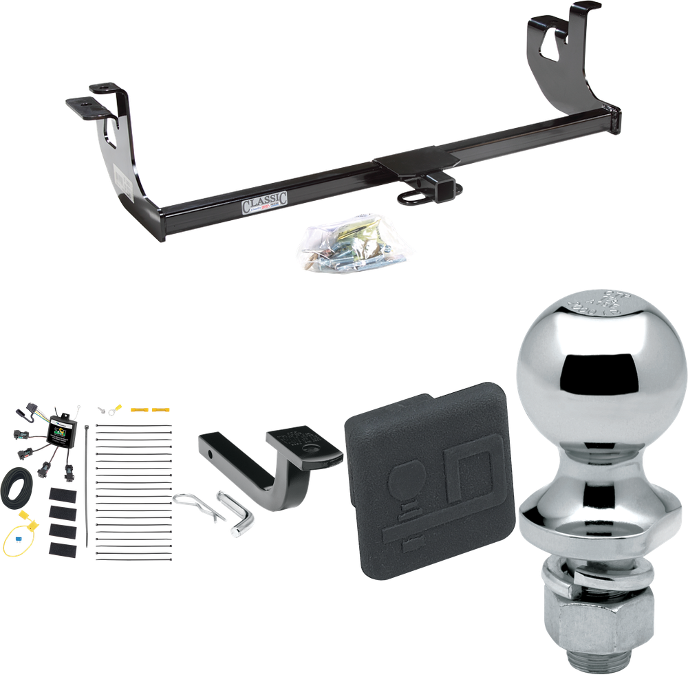 Se adapta al paquete de enganche de remolque Volkswagen Golf 2010-2013 con arnés de cableado de 4 contactos planos "sin empalme" + barra de tracción + bola de 1-7/8" + cubierta de enganche (para 2 Dr. Hatchback, excepto modelos R) por dibujar-tite