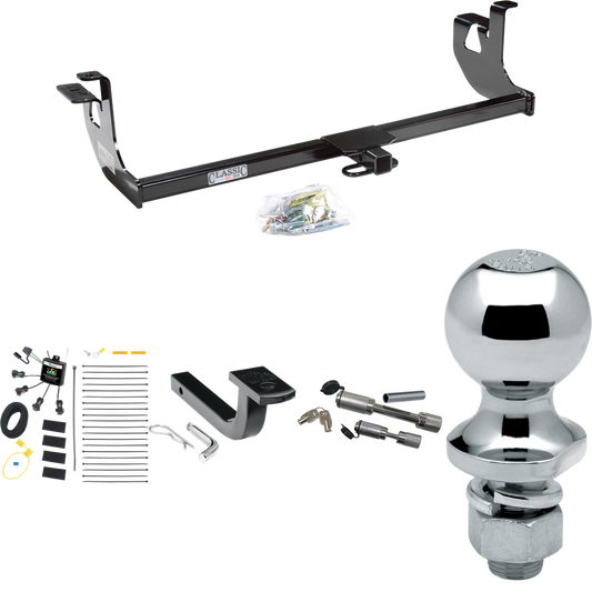 Fits 2010-2013 Volkswagen Golf Trailer Hitch Tow PKG w/ 4-Flat Zero Contact "No Splice" Wiring Harness + Draw-Bar + 1-7/8" Ball + Dual Hitch & Coupler Locks (For 2 Dr. Hatchback, Except R Models) By Draw-Tite