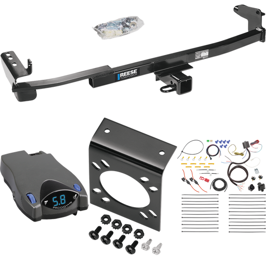 Fits 2005-2007 Mercury Montego Trailer Hitch Tow PKG w/ Tekonsha Prodigy P2 Brake Control + 7-Way RV Wiring By Reese Towpower