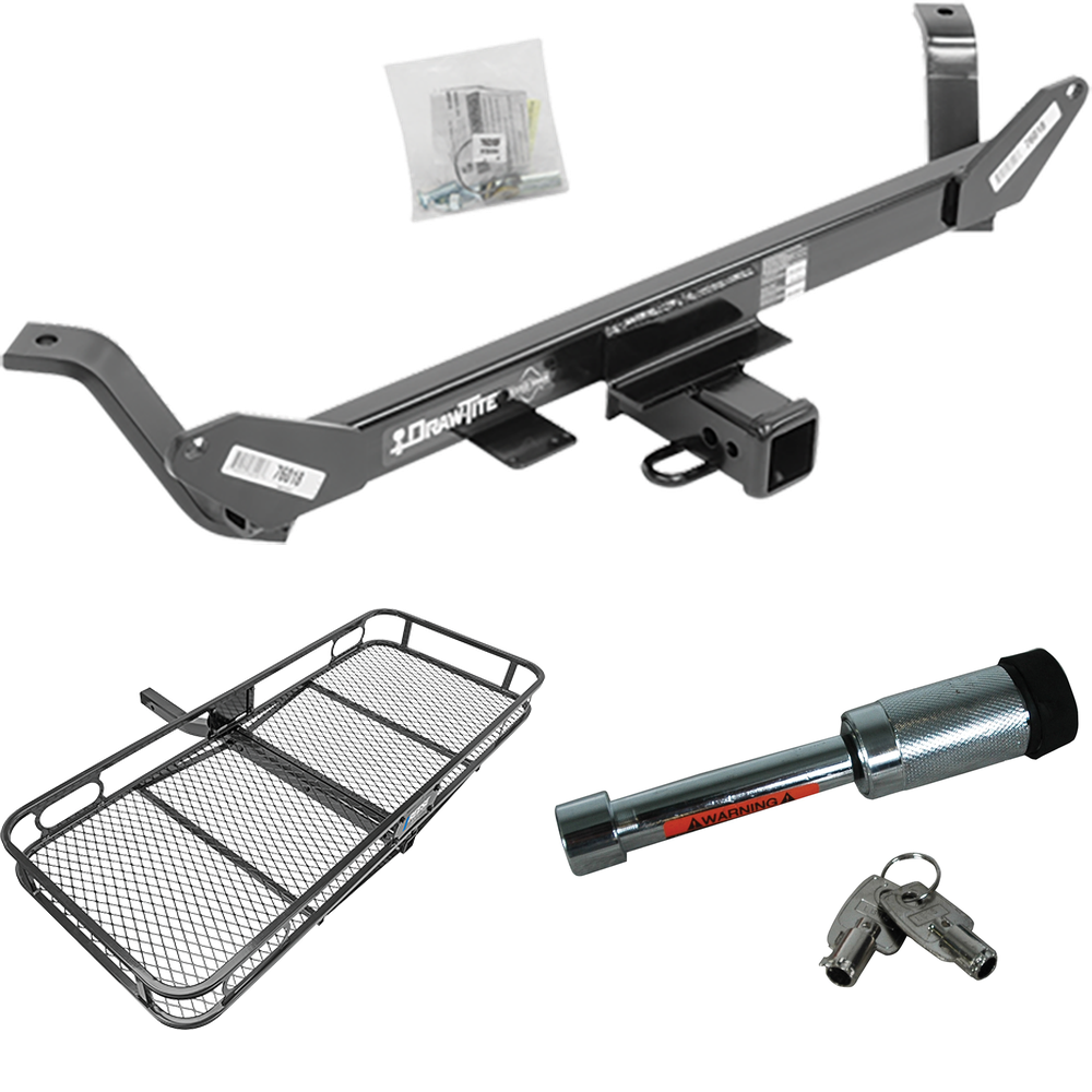 Se adapta al paquete de enganche de remolque BMW X1 2016-2023 con transportador de carga de 60" x 24" + bloqueo de enganche de Draw-Tite