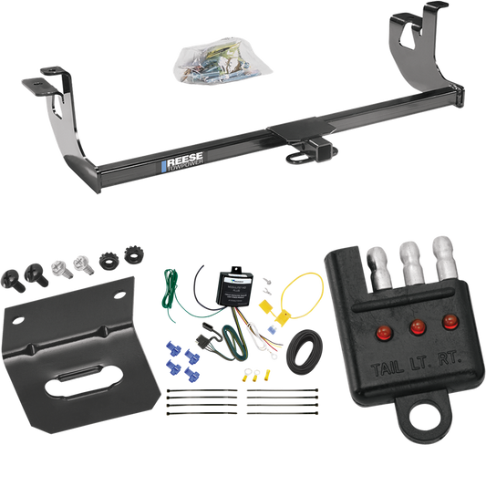 Fits 2006-2009 Volkswagen GTI Trailer Hitch Tow PKG w/ 4-Flat Wiring Harness + Bracket + Tester (For 2 Dr. Hatchback Models) By Reese Towpower