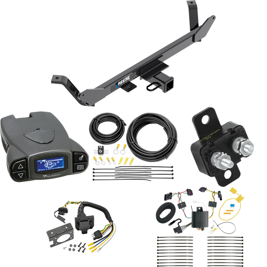 Fits 2016-2019 BMW X1 Trailer Hitch Tow PKG w/ Tekonsha Prodigy P3 Brake Control + 7-Way RV Wiring By Reese Towpower