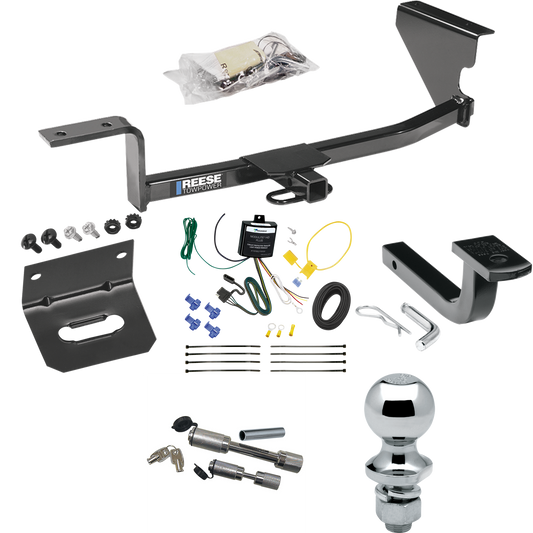 Fits 2009-2012 Volkswagen CC Trailer Hitch Tow PKG w/ 4-Flat Wiring Harness + Draw-Bar + 1-7/8" Ball + Wiring Bracket + Dual Hitch & Coupler Locks (Excludes: 4 Motion Models) By Reese Towpower