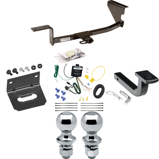 Fits 2013-2018 Volkswagen CC Trailer Hitch Tow PKG w/ 4-Flat Wiring Harness + Draw-Bar + 1-7/8" + 2" Ball + Wiring Bracket (Excludes: 4 Motion Models) By Draw-Tite