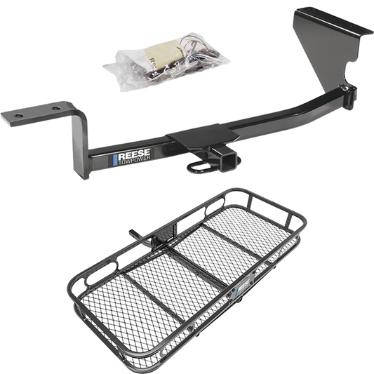 Fits 2006-2010 Volkswagen Passat Trailer Hitch Tow PKG w/ 48" x 20" Cargo Carrier Rack (For Sedan Models) By Reese Towpower