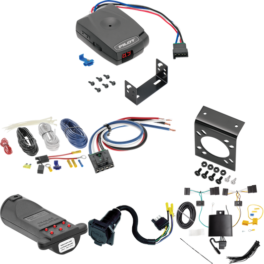 Fits 2018-2021 BMW X3 7-Way RV Wiring + Pro Series Pilot Brake Control + Generic BC Wiring Adapter + 7-Way Tester and Trailer Emulator By Tekonsha