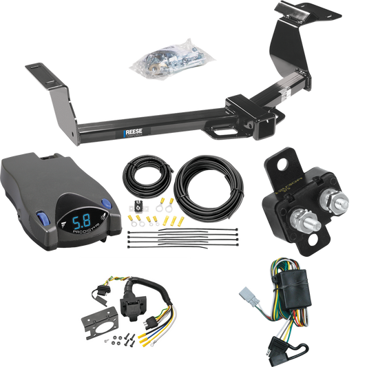 Fits 2002-2006 Honda CR-V Trailer Hitch Tow PKG w/ Tekonsha Prodigy P2 Brake Control + 7-Way RV Wiring By Reese Towpower