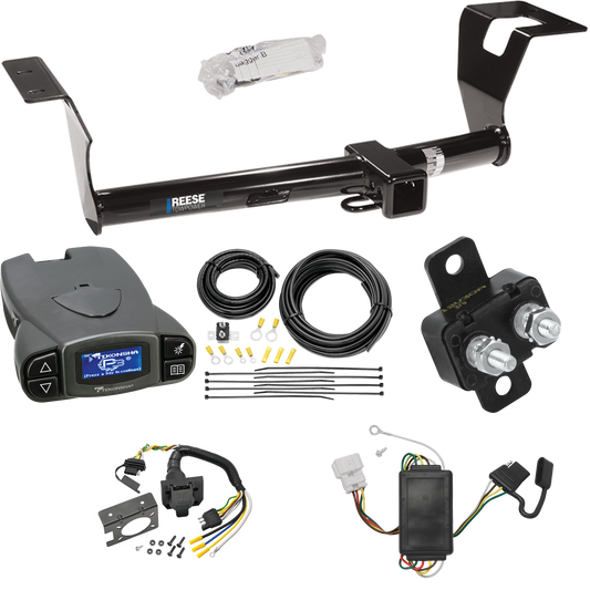 Fits 2007-2011 Honda CR-V Trailer Hitch Tow PKG w/ Tekonsha Prodigy P3 Brake Control + 7-Way RV Wiring By Reese Towpower