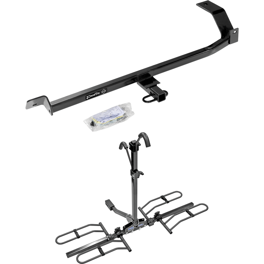 Se adapta al paquete de enganche de remolque Mitsubishi Lancer 2008-2017 con soporte de plataforma para 2 portabicicletas (para modelos Sedan, excepto Evolution, Ralliart y con escape doble) de Draw-Tite