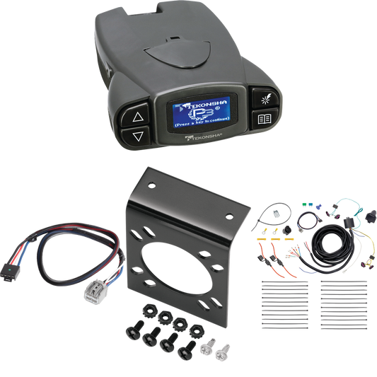 Fits 2014-2023 Dodge Durango 7-Way RV Wiring + Tekonsha Prodigy P3 Brake Control + Plug & Play BC Adapter By Tekonsha