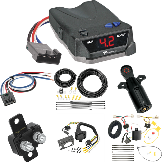 Fits 2014-2015 Mitsubishi Outlander 7-Way RV Wiring + Tekonsha BRAKE-EVN Brake Control + Generic BC Wiring Adapter + 7-Way Tester (Excludes: Outlander Sport or PHEV Models) By Tekonsha