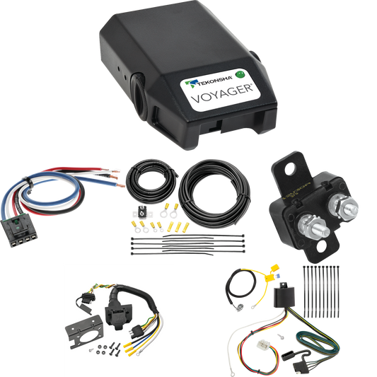 Fits 2016-2021 Mitsubishi Outlander 7-Way RV Wiring + Tekonsha Voyager Brake Control + Generic BC Wiring Adapter (Excludes: Outlander Sport or PHEV Models) By Tekonsha