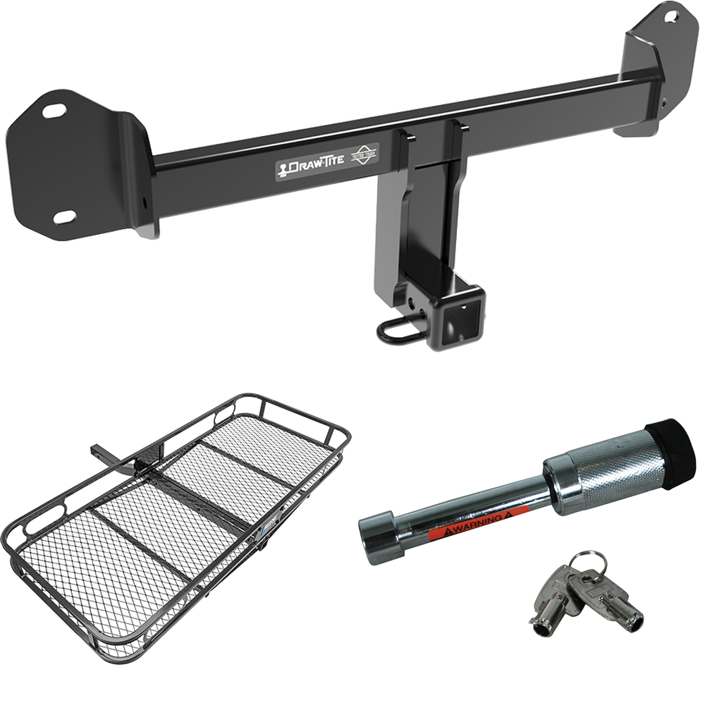 Se adapta al paquete de enganche de remolque BMW X3 2011-2023 con transportador de carga de 60" x 24" + bloqueo de enganche de Draw-Tite