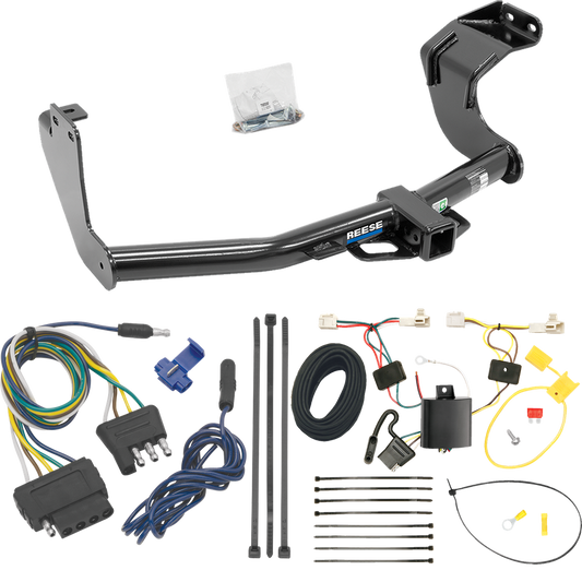 Fits 2014-2015 Mitsubishi Outlander Trailer Hitch Tow PKG w/ 5-Flat Wiring Harness (Excludes: Outlander Sport or PHEV Models) By Reese Towpower