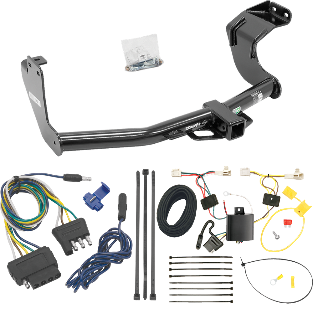 Se adapta al paquete de enganche de remolque Mitsubishi Outlander 2014-2015 con arnés de cableado plano de 5 (excluye: modelos Outlander Sport o PHEV) de Draw-Tite