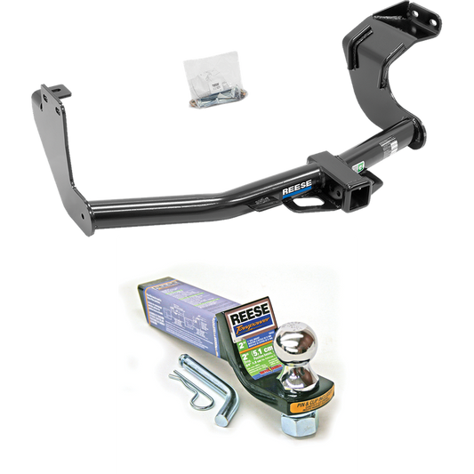 Fits 2014-2021 Mitsubishi Outlander Trailer Hitch Tow PKG w/ Starter Kit Ball Mount w/ 2" Drop & 1-7/8" Ball (Excludes: Outlander Sport or PHEV Models) By Reese Towpower