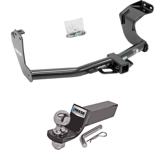 Fits 2014-2021 Mitsubishi Outlander Trailer Hitch Tow PKG w/ Starter Kit Ball Mount w/ 2" Drop & 2" Ball (Excludes: Outlander Sport or PHEV Models) By Draw-Tite