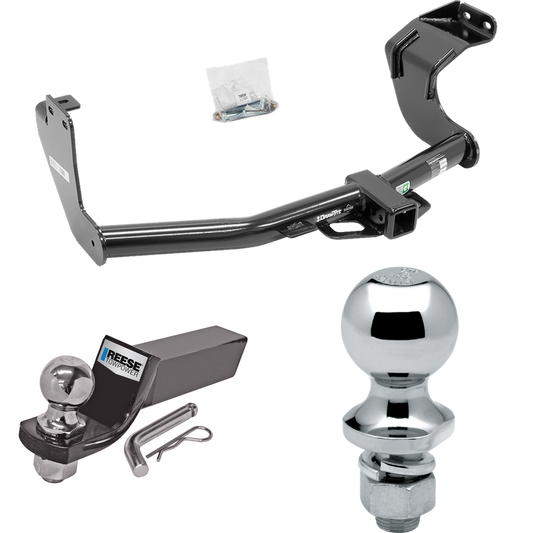 Fits 2014-2021 Mitsubishi Outlander Trailer Hitch Tow PKG w/ Starter Kit Ball Mount w/ 2" Drop & 2" Ball + 1-7/8" Ball (Excludes: Outlander Sport or PHEV Models) By Draw-Tite