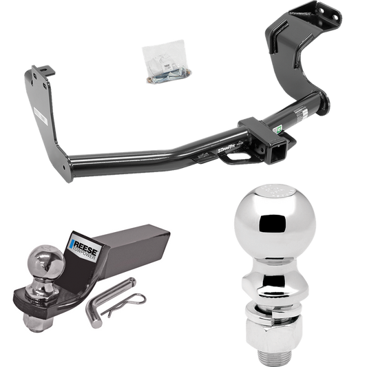 Fits 2014-2021 Mitsubishi Outlander Trailer Hitch Tow PKG w/ Starter Kit Ball Mount w/ 2" Drop & 2" Ball + 2-5/16" Ball (Excludes: Outlander Sport or PHEV Models) By Draw-Tite