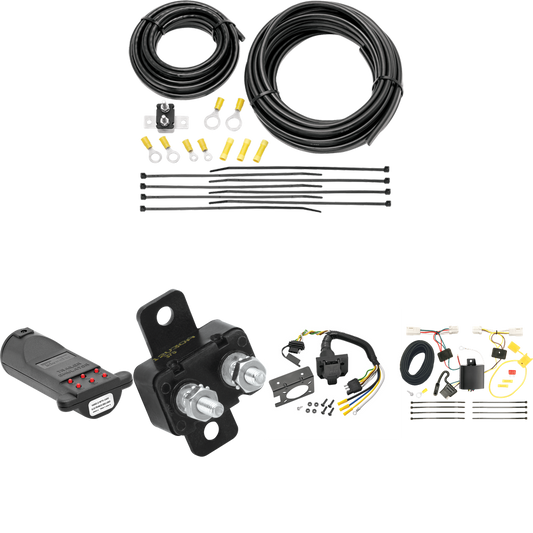 Fits 2011-2019 Mitsubishi Outlander Sport 7-Way RV Wiring + 7-Way Tester and Trailer Emulator By Tekonsha