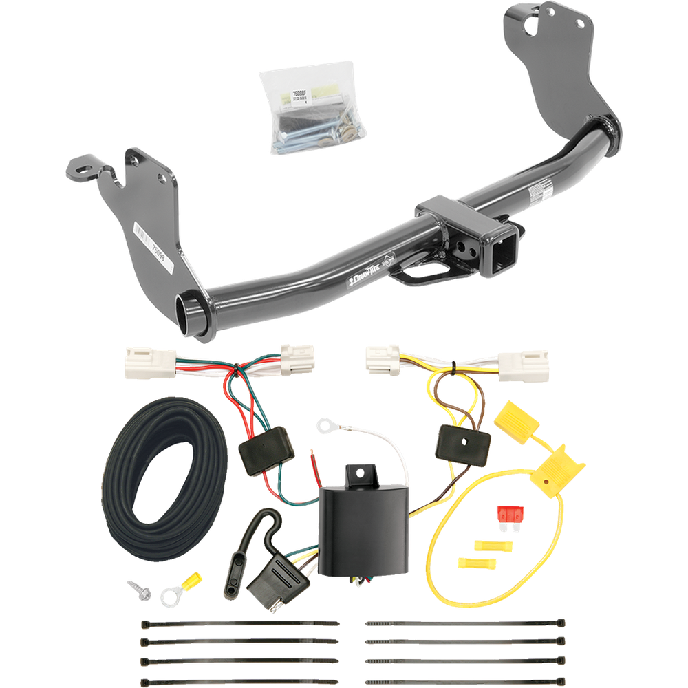 Se adapta al paquete de enganche de remolque Mitsubishi Outlander Sport 2011-2019 con arnés de cableado plano de 4 de Draw-Tite