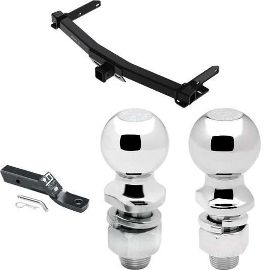 Fits 2022-2023 Jeep Grand Cherokee WK Trailer Hitch Tow PKG w/ Ball Mount w/ 2" Drop + 2" Ball + 2-5/16" Ball By Draw-Tite