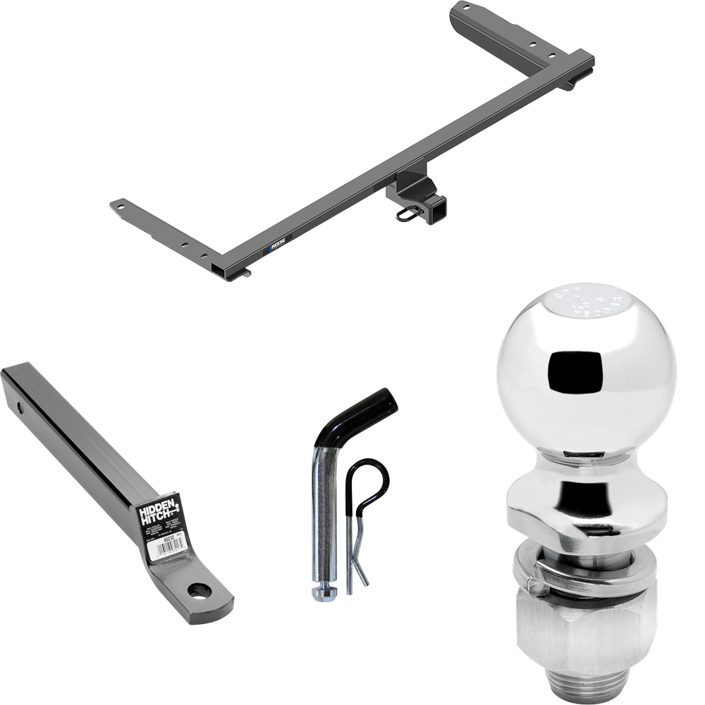 Fits 2018-2023 Honda Odyssey Trailer Hitch Tow PKG w/ Extended 16" Long Ball Mount w/ 2" Drop + Pin/Clip + 2" Ball (For Without Fuse Provisions Models) By Reese Towpower