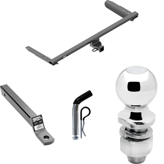 Fits 2018-2023 Honda Odyssey Trailer Hitch Tow PKG w/ Extended 16" Long Ball Mount w/ 2" Drop + Pin/Clip + 2" Ball (For Without Fuse Provisions Models) By Reese Towpower