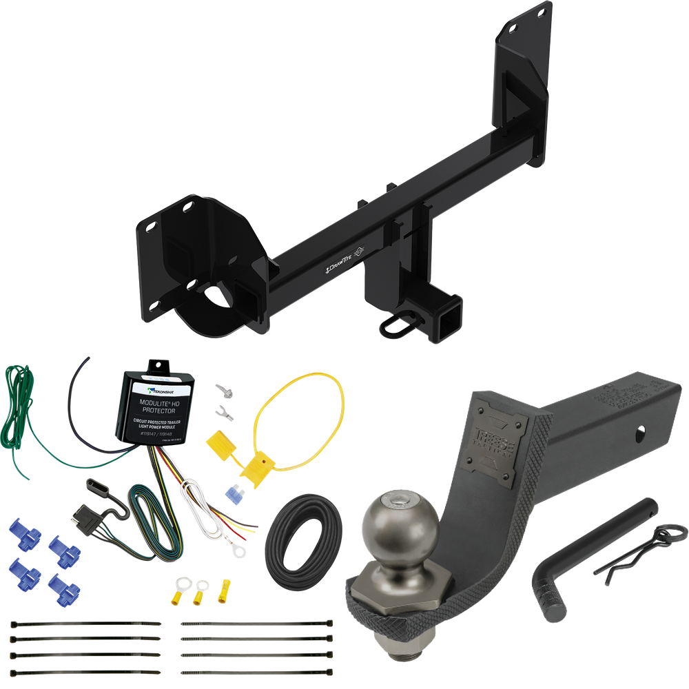 Se adapta al paquete de remolque con enganche de remolque BMW X5 2019-2023 con cableado plano de 4 + kit de inicio táctico Interlock con caída de 3-1/4" y bola de 2" (excluye: modelos con paquete deportivo M) de Draw-Tite