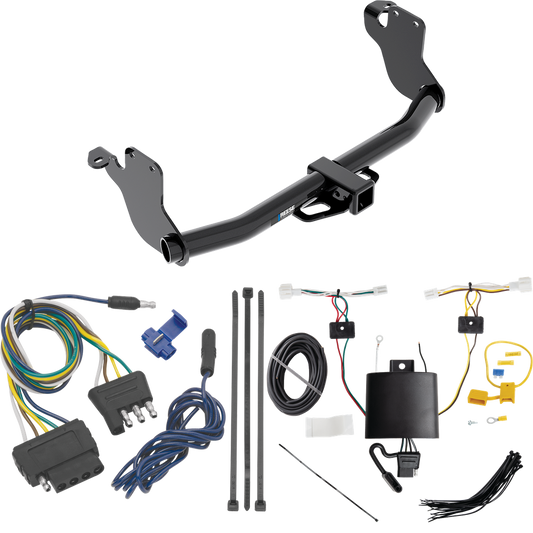 Fits 2020-2023 Mitsubishi Outlander Sport Trailer Hitch Tow PKG w/ 5-Flat Wiring Harness By Reese Towpower