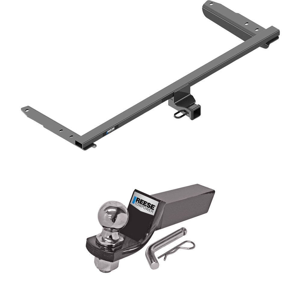 Fits 2018-2023 Honda Odyssey Trailer Hitch Tow PKG w/ Starter Kit Ball Mount w/ 2" Drop & 2" Ball (For With Fuse Provisions Models) By Reese Towpower