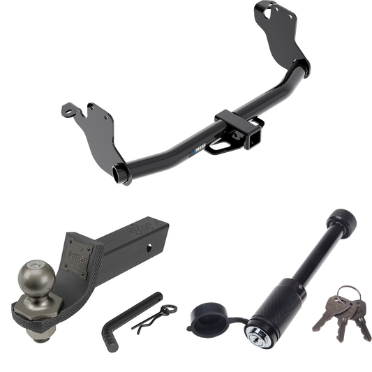 Fits 2011-2023 Mitsubishi RVR Trailer Hitch Tow PKG + Interlock Tactical Starter Kit w/ 2" Drop & 2" Ball + Tactical Dogbone Lock (For (Canada Only) Models) By Reese Towpower