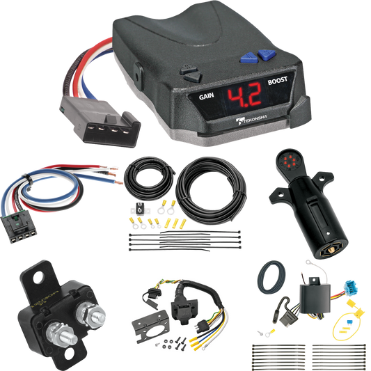 Fits 2018-2023 Honda Odyssey 7-Way RV Wiring + Tekonsha BRAKE-EVN Brake Control + Generic BC Wiring Adapter + 7-Way Tester (For Without Fuse Provisions Models) By Tekonsha