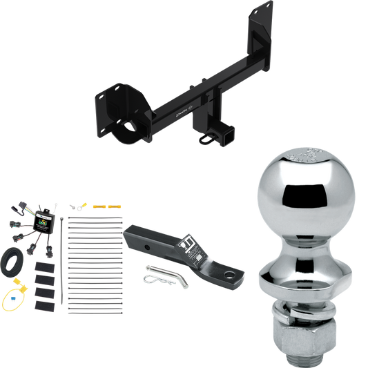 Se adapta al paquete de remolque con enganche de remolque BMW X5 2019-2023 con cableado "sin empalme" de 4 contactos planos cero + soporte de bola con caída de 2" + bola de 1-7/8" (excluye: modelos con paquete deportivo M) de Draw-Tite