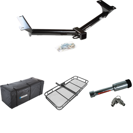 Fits 2009-2010 Dodge Journey Trailer Hitch Tow PKG w/ 60" x 24" Cargo Carrier + Cargo Bag + Hitch Lock By Draw-Tite