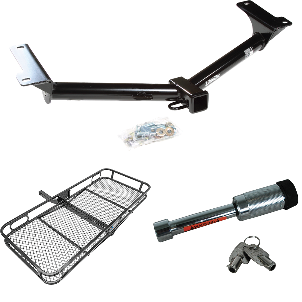 Se adapta al paquete de remolque con enganche para remolque Dodge Journey 2011-2020 con transportador de carga de 60" x 24" + bloqueo de enganche (para modelos con luces traseras LED) de Draw-Tite