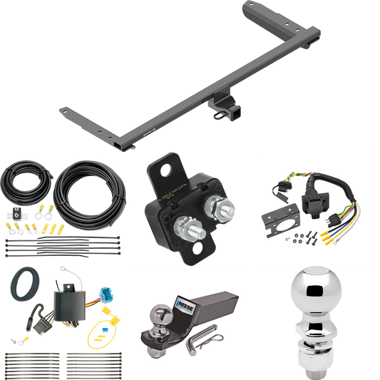 Fits 2018-2023 Honda Odyssey Trailer Hitch Tow PKG w/ 7-Way RV Wiring + 2" & 2-5/16" Ball + Drop Mount (For Without Fuse Provisions Models) By Draw-Tite