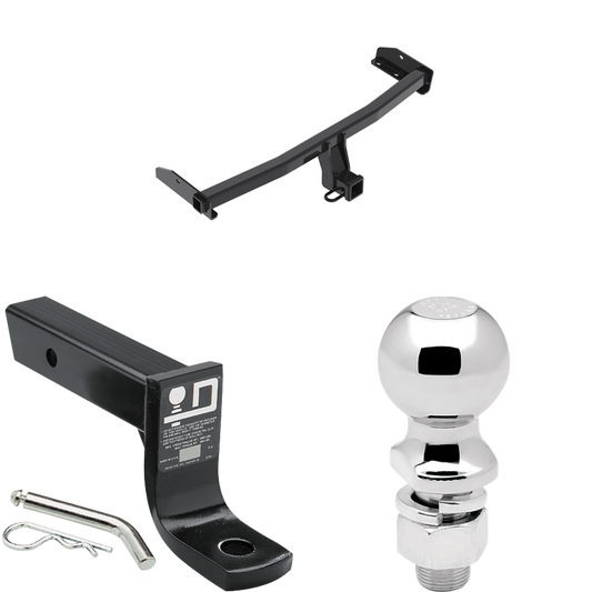 Fits 2012-2020 Dodge Journey Trailer Hitch Tow PKG w/ Ball Mount w/ 4" Drop + 2-5/16" Ball (Excludes: w/LED Taillights Models) By Reese Towpower