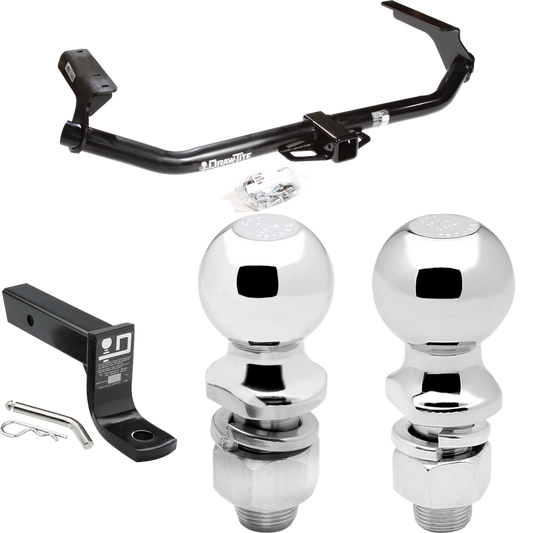 Fits 2009-2016 Toyota Venza Trailer Hitch Tow PKG w/ Ball Mount w/ 4" Drop + 2" Ball + 2-5/16" Ball By Draw-Tite