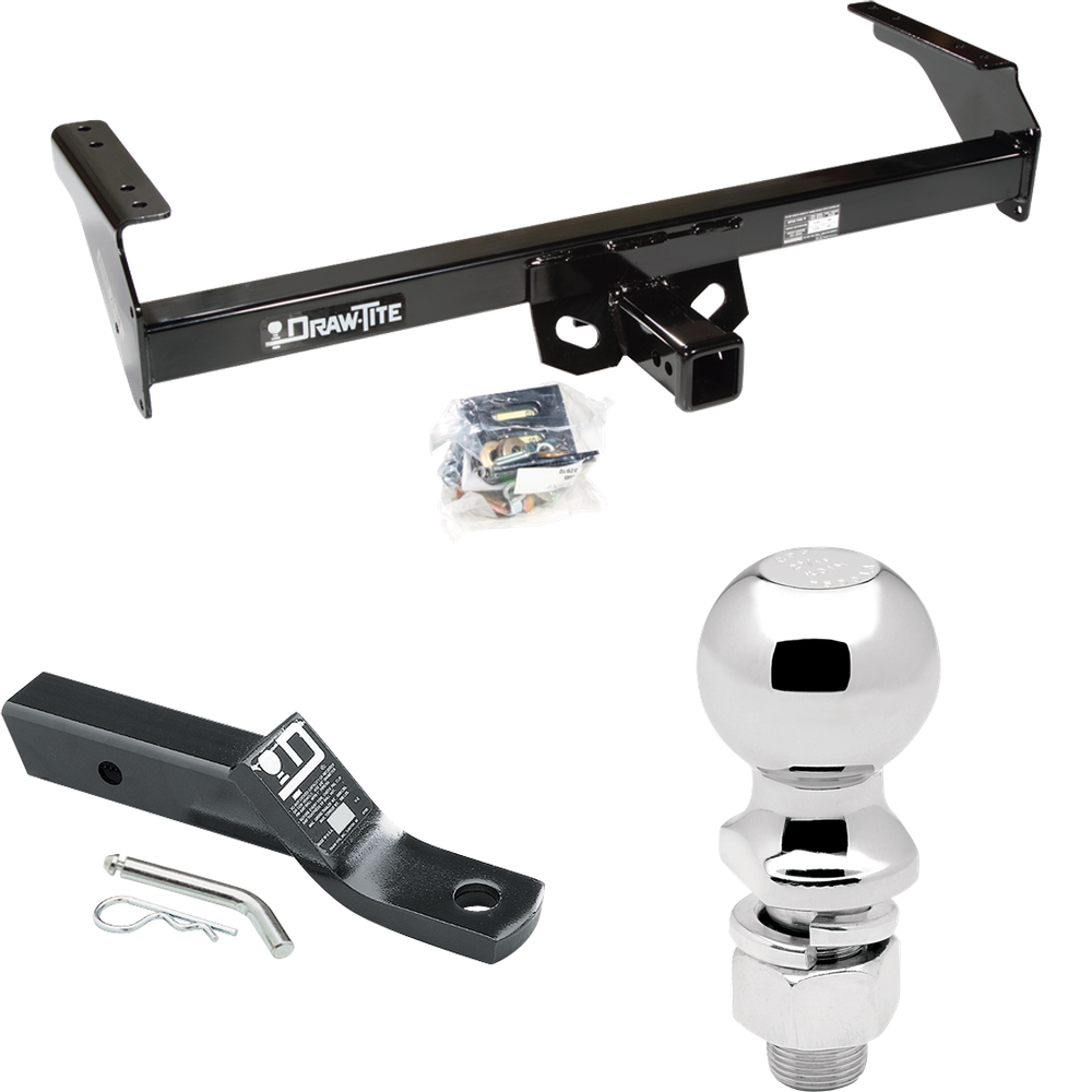 Fits 1988-1994 Nissan D21 Trailer Hitch Tow PKG w/ Ball Mount w/ 2" Drop + 2-5/16" Ball By Draw-Tite