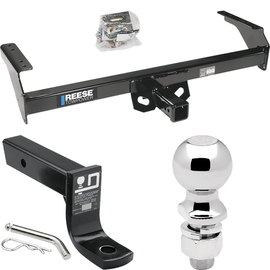 Fits 1995-1997 Nissan Pickup Trailer Hitch Tow PKG w/ Ball Mount w/ 4" Drop + 2-5/16" Ball By Reese Towpower