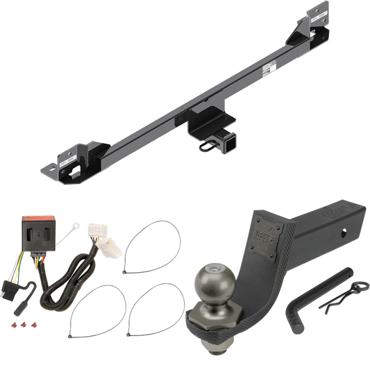 Fits 2011-2017 Honda Odyssey Trailer Hitch Tow PKG w/ 4-Flat Wiring + Interlock Tactical Starter Kit w/ 3-1/4" Drop & 2" Ball By Reese Towpower