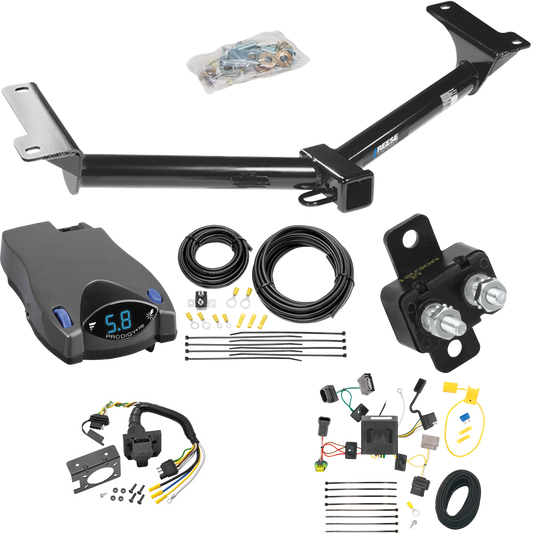 Se adapta al paquete de enganche de remolque Dodge Journey 2011-2020 con control de freno Tekonsha Prodigy P2 + cableado RV de 7 vías (para modelos con luces traseras LED) de Reese Towpower