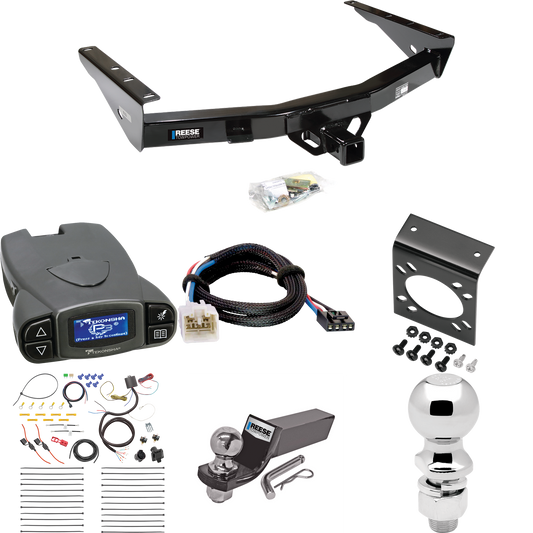 Fits 2003-2006 Toyota Tundra Trailer Hitch Tow PKG w/ Tekonsha Prodigy P3 Brake Control + Plug & Play BC Adapter + 7-Way RV Wiring + 2" & 2-5/16" Ball & Drop Mount By Reese Towpower