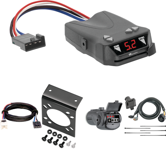 Fits 2005-2015 Nissan Xterra 7-Way RV Wiring + Tekonsha Brakeman IV Brake Control + Plug & Play BC Adapter + 2 in 1 Tester & 7-Way to 4-Way Adapter (For w/Factory Tow Package (Canada Only) Models) By Tekonsha