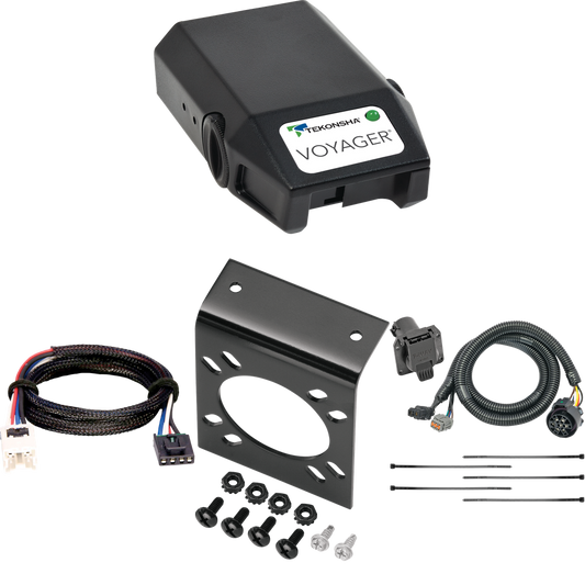 Se adapta al cableado de RV de 7 vías Nissan Frontier 2005-2023 + control de freno Tekonsha Voyager + adaptador BC Plug &amp; Play (para modelos con paquete de remolque de fábrica (solo Canadá)) de Tekonsha